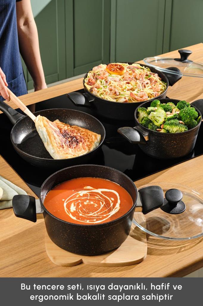 Karaca Bio Granit Blackgold New 7 Parça Teşhir