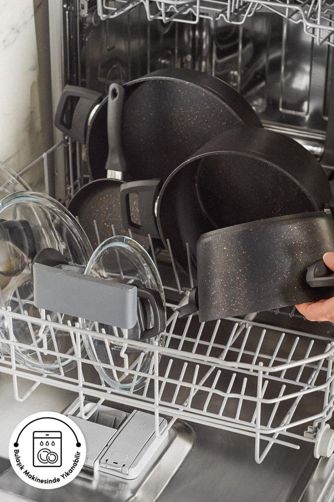 Karaca Bio Granit Blackgold 12 Parça Tencere Seti Outlet