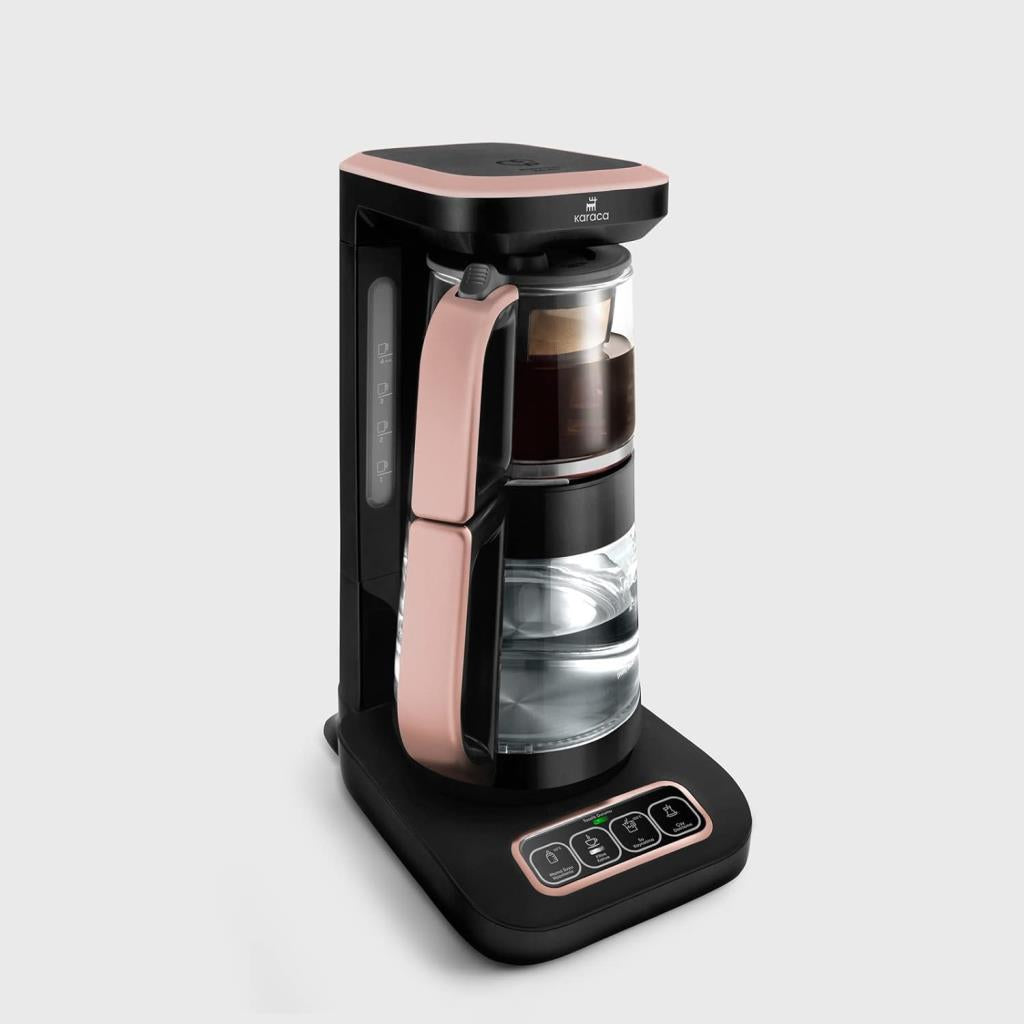 Karaca Çaysever Robotea Pro Connect 4in1 2500 W Rose Gold Konuşan Cam Çay Makinesi Teşhir