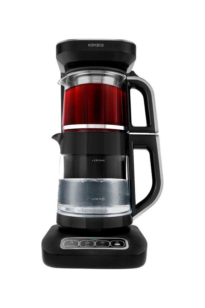 Karaca Çaysever Robotea Pro 4in1 2500 W Silver Konuşan Cam Çay Makinesi