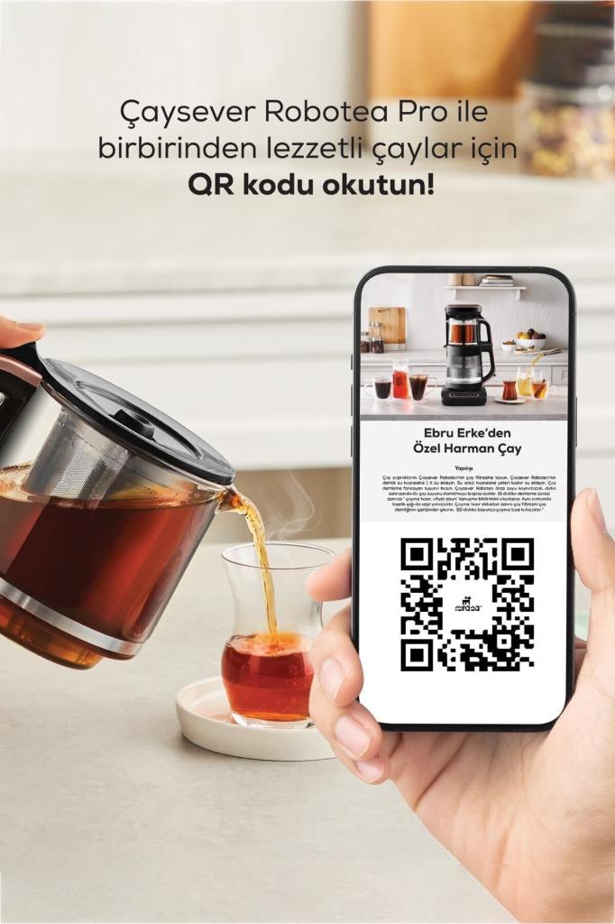 Karaca Çaysever Robotea Pro 4in1 2500 W Silver Konuşan Cam Çay Makinesi