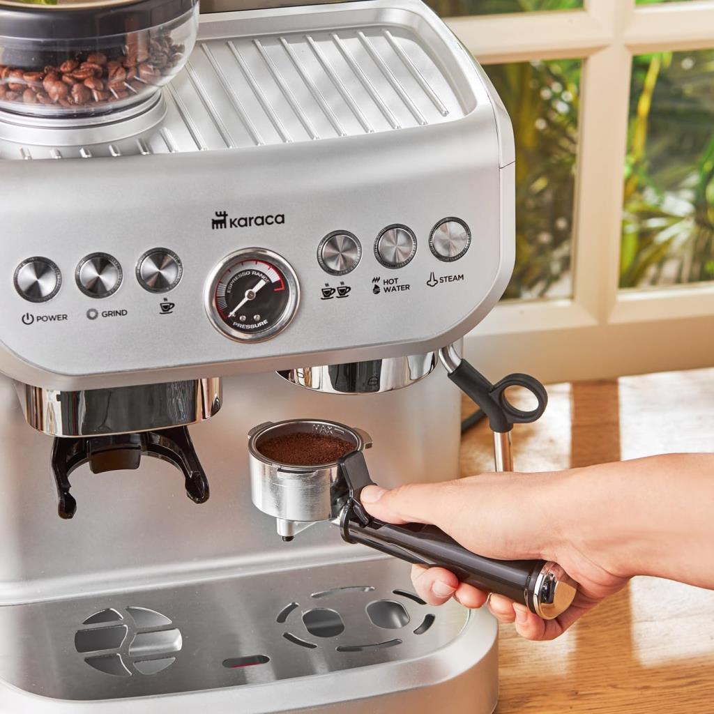 Karaca Coffee Art Barista Silver Öğütücülü Espresso Makinesi