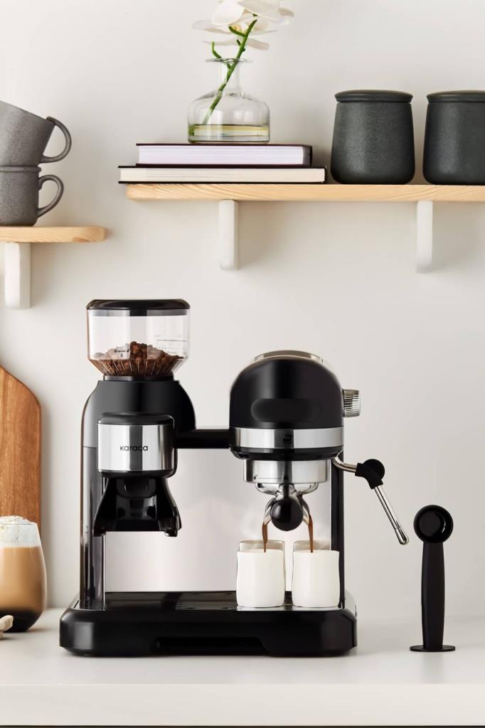 Karaca Coffeemaid Siyah Öğütücülü Espresso Makinesi Teşhir