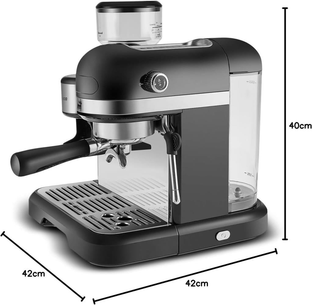 Karaca Coffeemaid Siyah Öğütücülü Espresso Makinesi Outlet