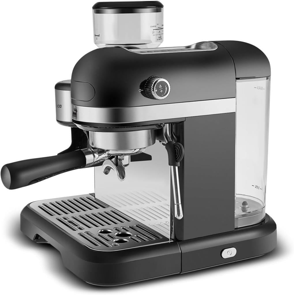 Karaca Coffeemaid Siyah Öğütücülü Espresso Makinesi