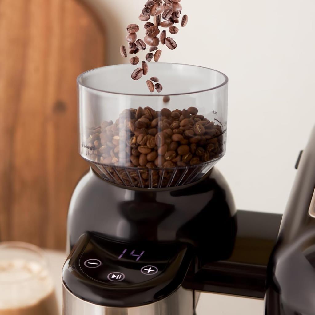 Karaca Coffeemaid Siyah Öğütücülü Espresso Makinesi