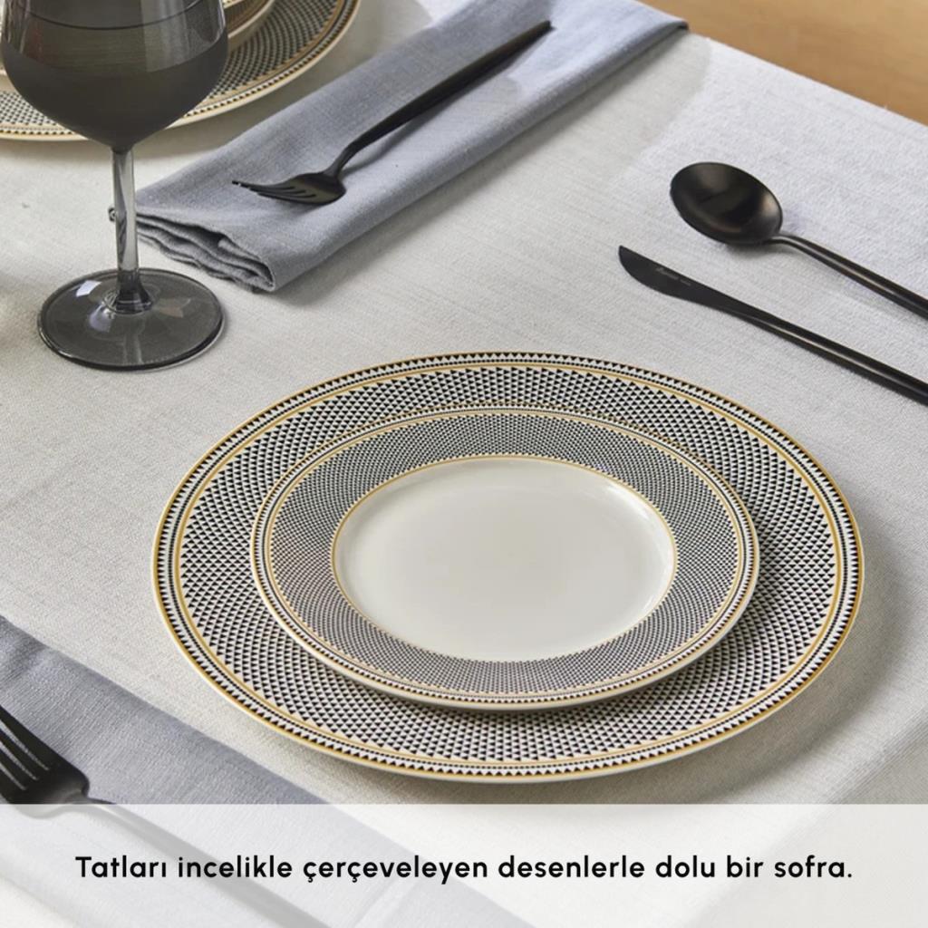 Karaca Globe 24 Parça 6 Kişilik Yemek Takımı