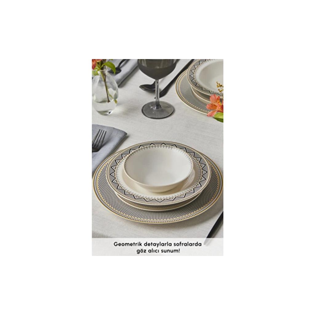 Karaca Globe 24 Parça 6 Kişilik Yemek Takımı
