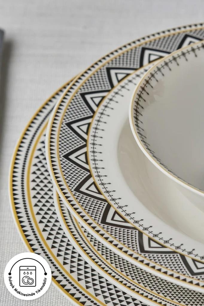 Karaca Globe 24 Piece Dinner Set for 6 People Display