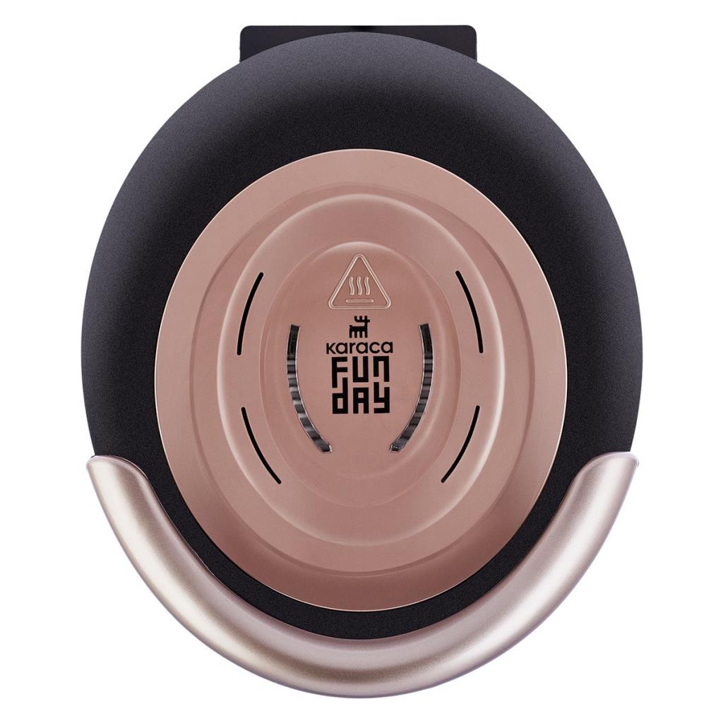 Karaca Funday Çıkarılabilir Plakalı Waffle Makinesi 1000W Rosegold
