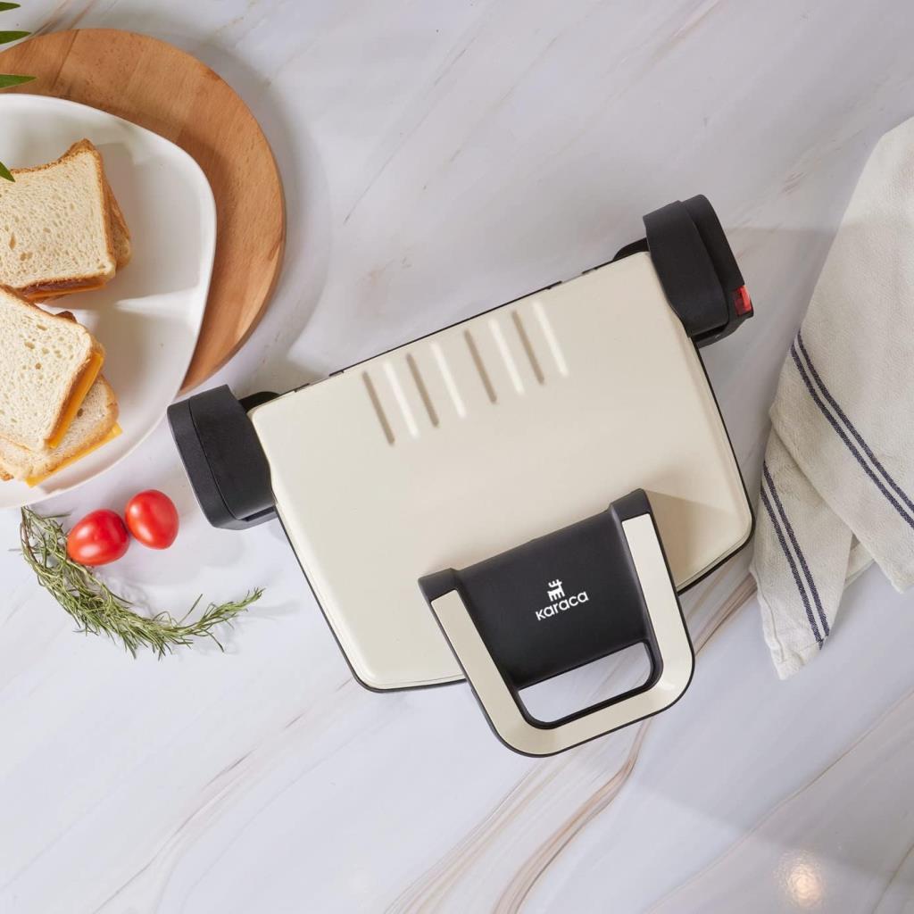 Karaca Future Essential Matte Krem 1800 W Tost Makinesi Outlet