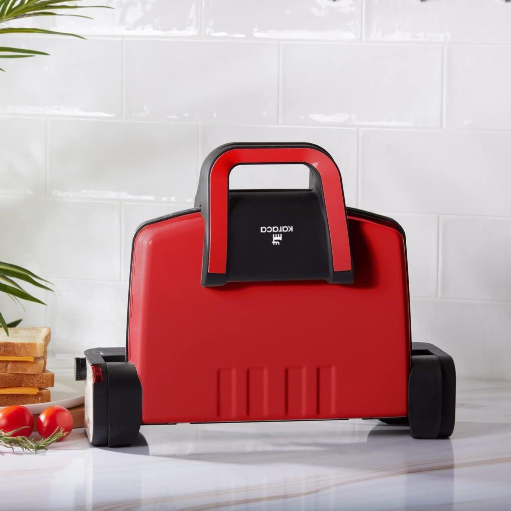 Karaca Future Essential Matte Red 1800 W Tost Makinesi Teşhir