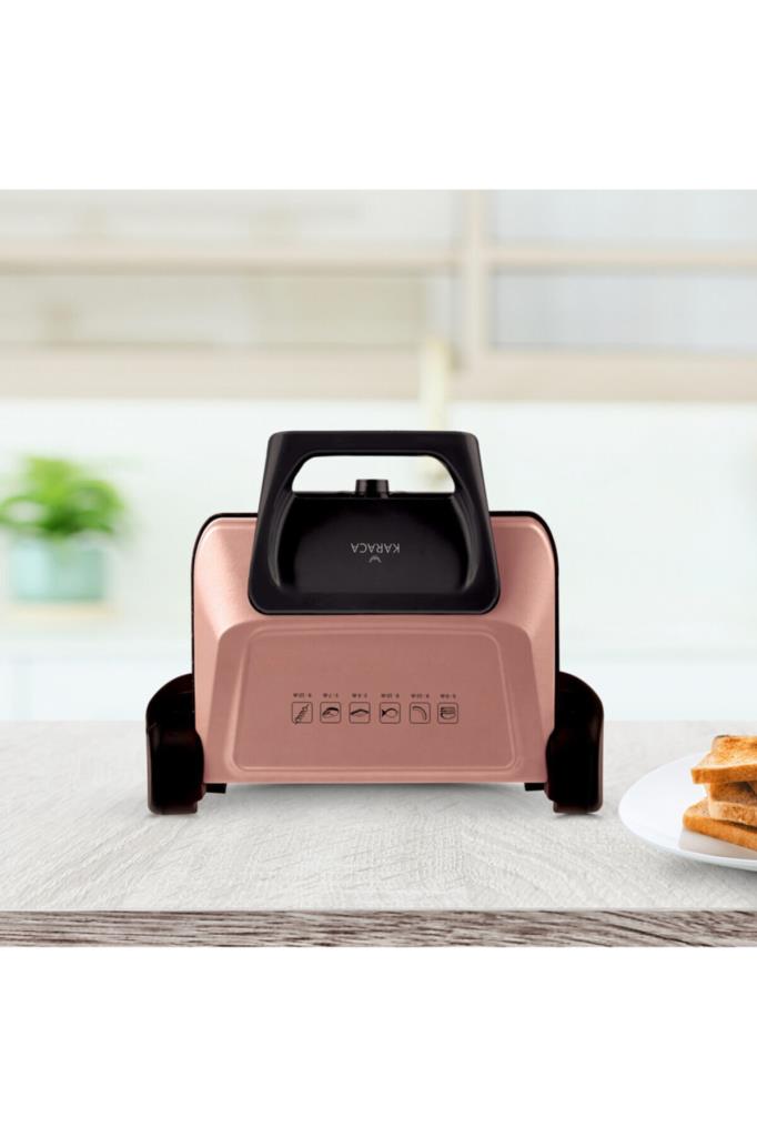 Karaca Future Plus Biodiamond Antibakteriyel Rose Gold Tost Makinesi Teşhir