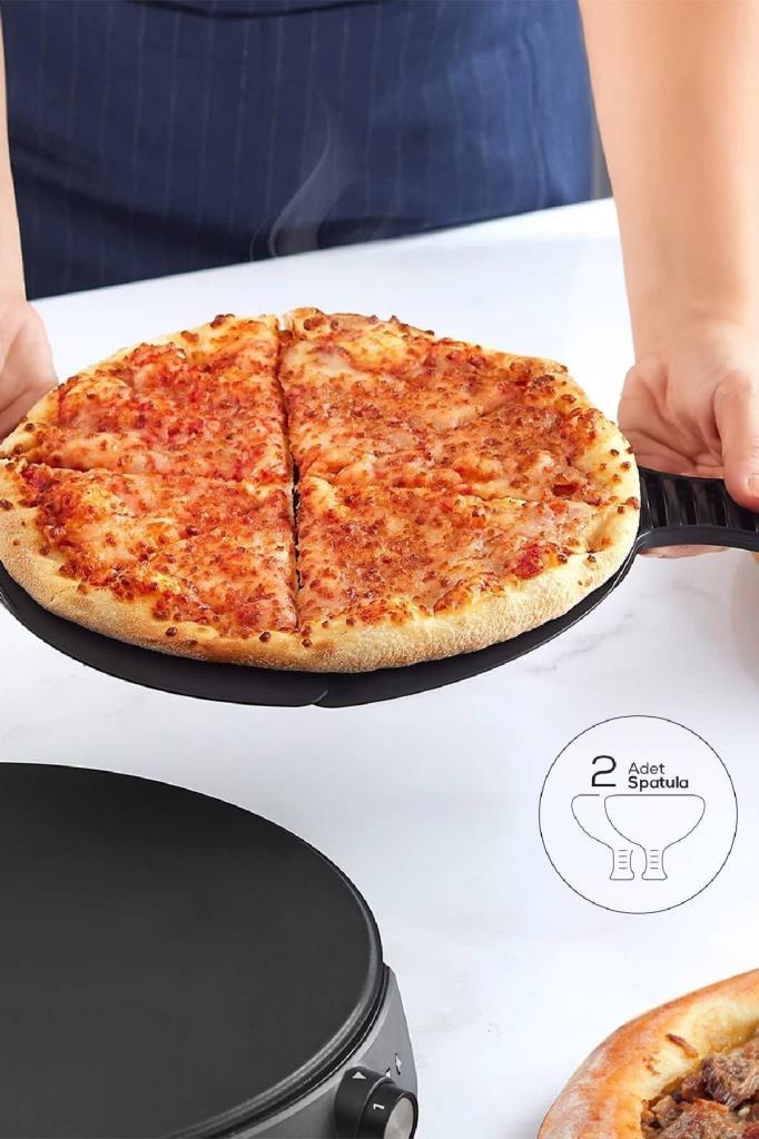 Karaca Gastro Biodiamond Matte Black 10in1 Lahmacun ve Pizza Makinesi