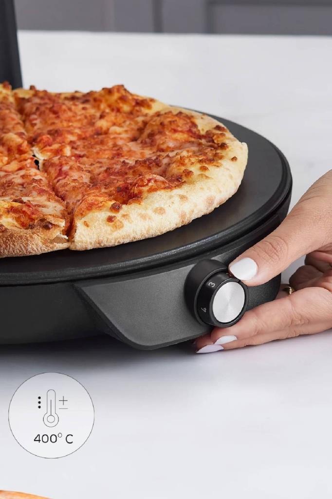 Karaca Gastro Biodiamond Matte Black 10in1 Lahmacun ve Pizza Makinesi