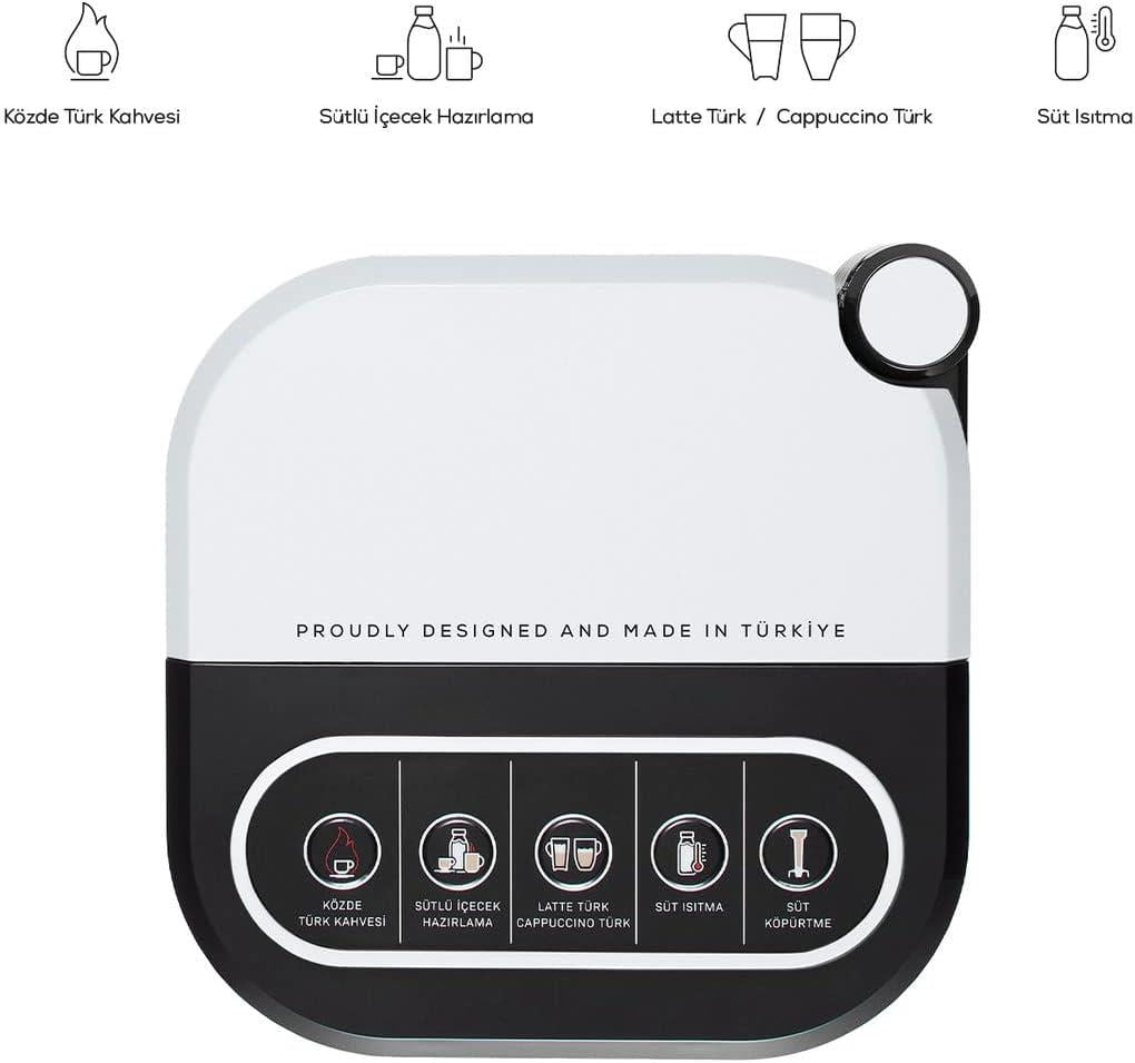 Karaca Hatır Barista İnci Beyazı Cappuccino ve Türk Kahve Makinesi Teşhir