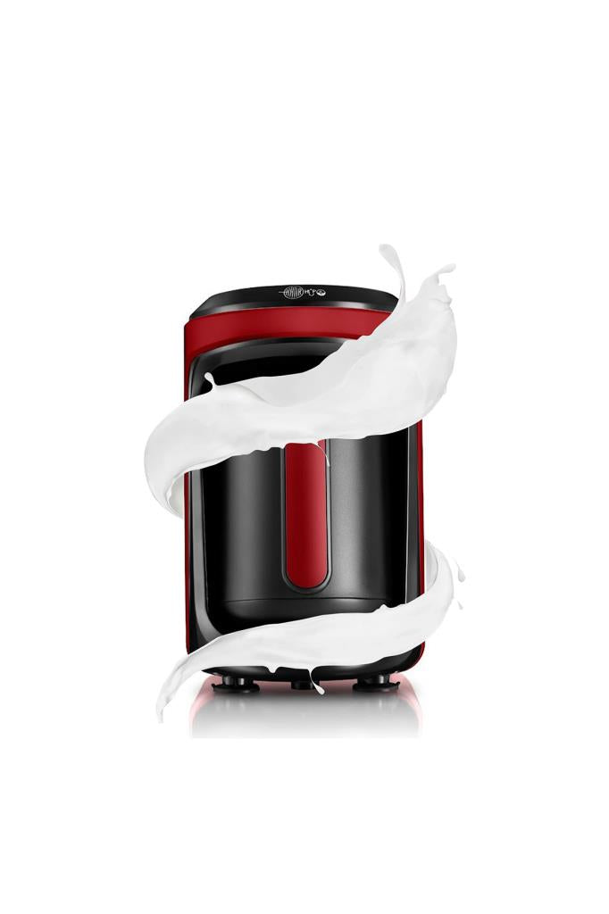 Karaca Hatır Hüps Közde Türk Kahvesi ve Sütlü Türk Kahvesi Makinesi Imperial Red 5 Fincan Kapasiteli Bol Köpüklü Teşhir