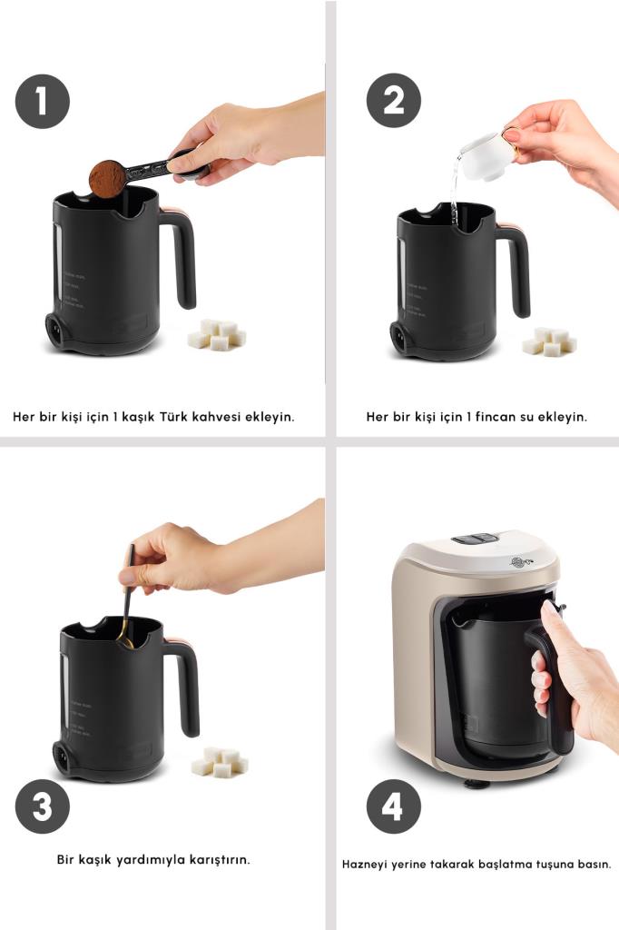 Karaca Hatır Hüps Türk Kahvesi Makinesi Beige - Outlet