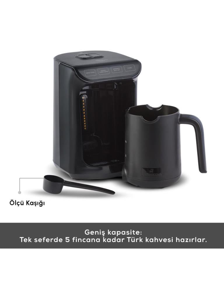 Karaca Hatır Köz Shiny Black Wave Türk Kahve Makinesi Outlet