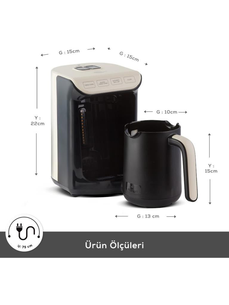 Karaca Hatır Köz Krem Türk Kahve Makinesi Teşhir