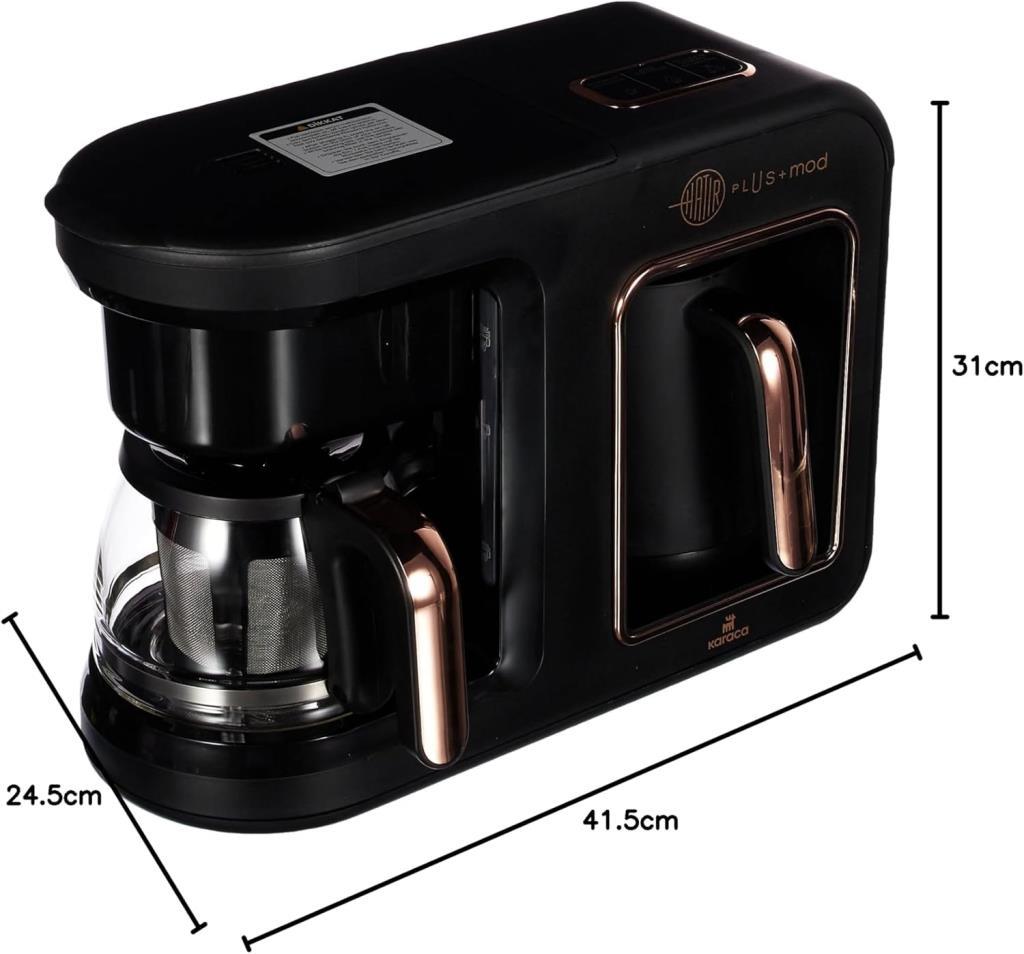 Karaca Hatır Plus Mod 5 in 1 Essential Filtre Kahve Makinesi Black Copper Teşhir