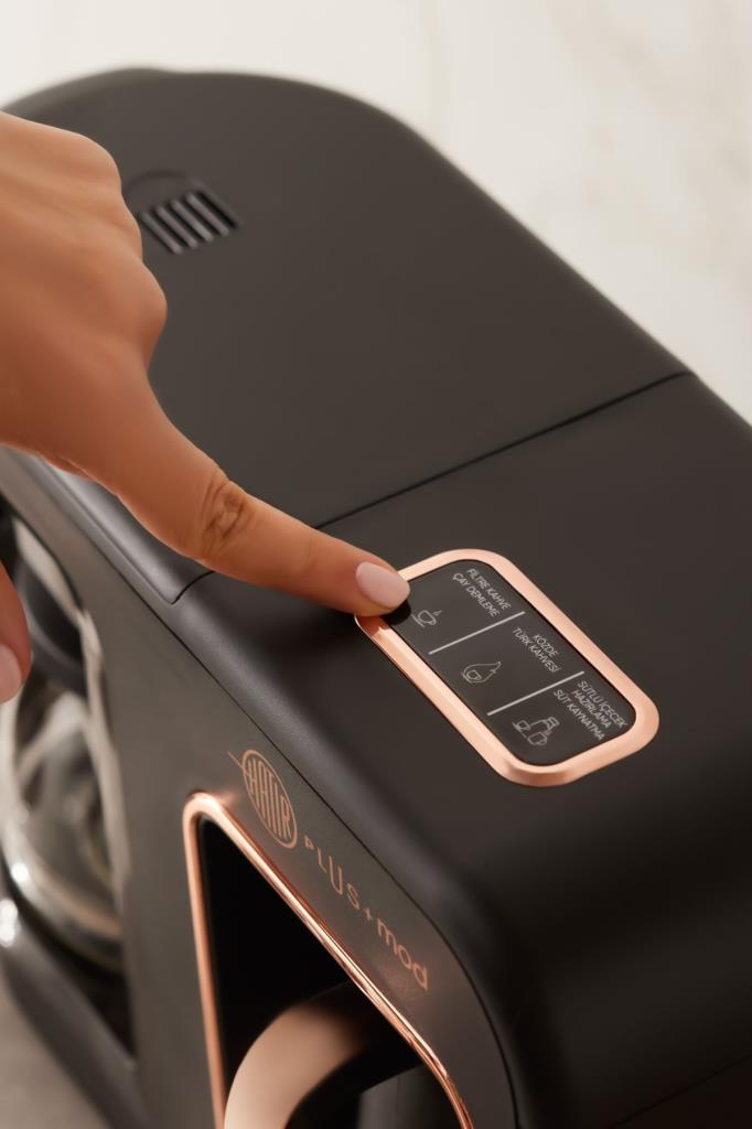 Karaca Hatır Plus Mod 5 in 1 Essential Filtre Kahve Makinesi Black Copper Outlet