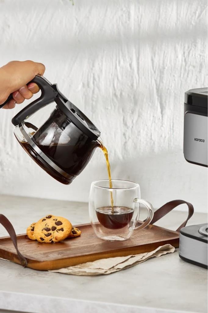 Karaca Just Coffee Aroma 2in1 Inox Çay ve Filtre Kahve Makinesi Teşhir