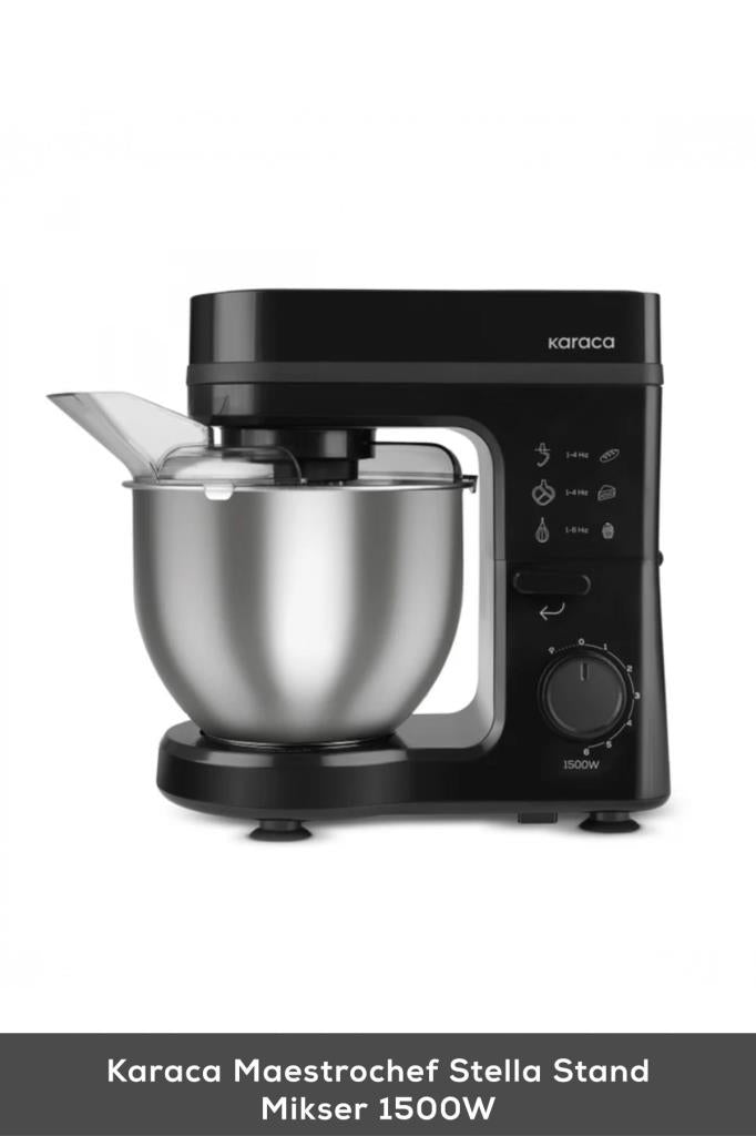 Karaca Maestrochef Stella Siyah 1500 W 5 lt Hamur Yoğurma Makinesi Teşhir