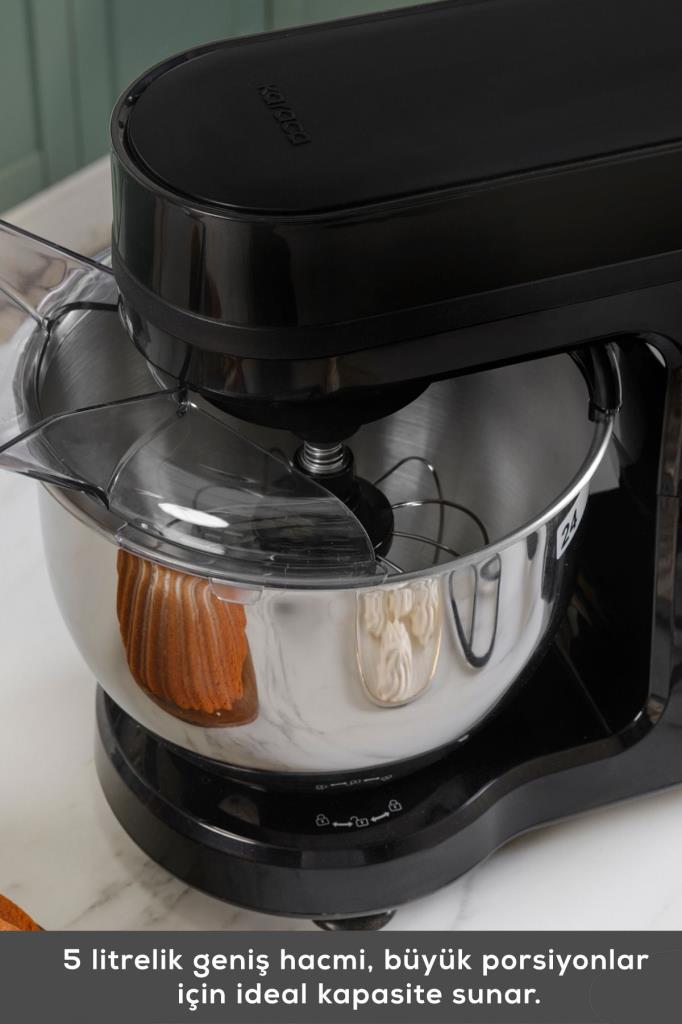 Karaca Maestrochef Stella Siyah 1500 W 5 lt Hamur Yoğurma Makinesi Teşhir