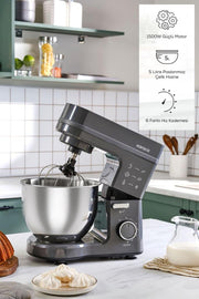 Karaca Maestrochef Stella Space Gray 1500 W 5 lt Hamur Yoğurma Makinesi