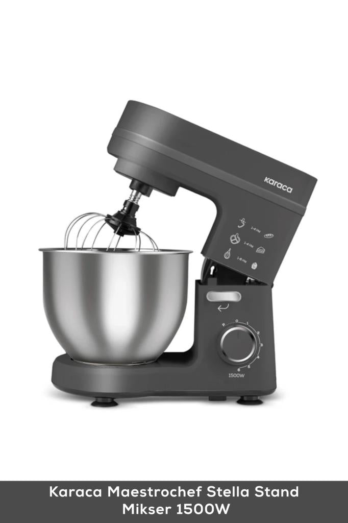 Karaca Maestrochef Stella Space Gray 1500 W 5 lt Hamur Yoğurma Makinesi Teşhir