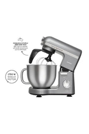 Karaca Mastermaid Chef Pro Çift Kollu 1750 W 5 lt Galaxy Grey Stand Mikser Outlet