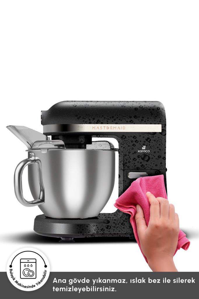 Karaca Mastermaid Chef Pro Çift Kollu Stand Mikser Shiny Black 1750 W Teşhir