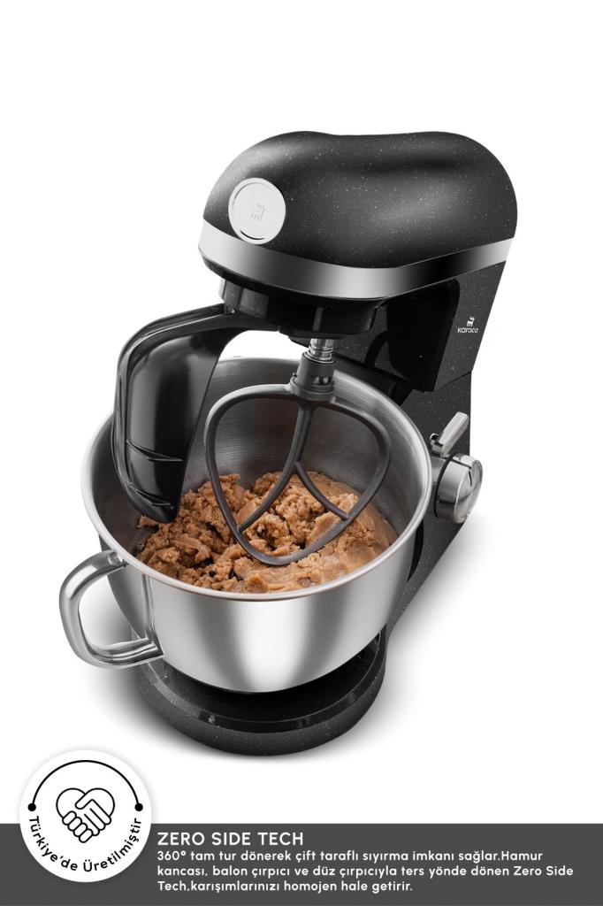 Karaca Mastermaid Chef Pro Çift Kollu Stand Mikser Shiny Black 1750 W Teşhir