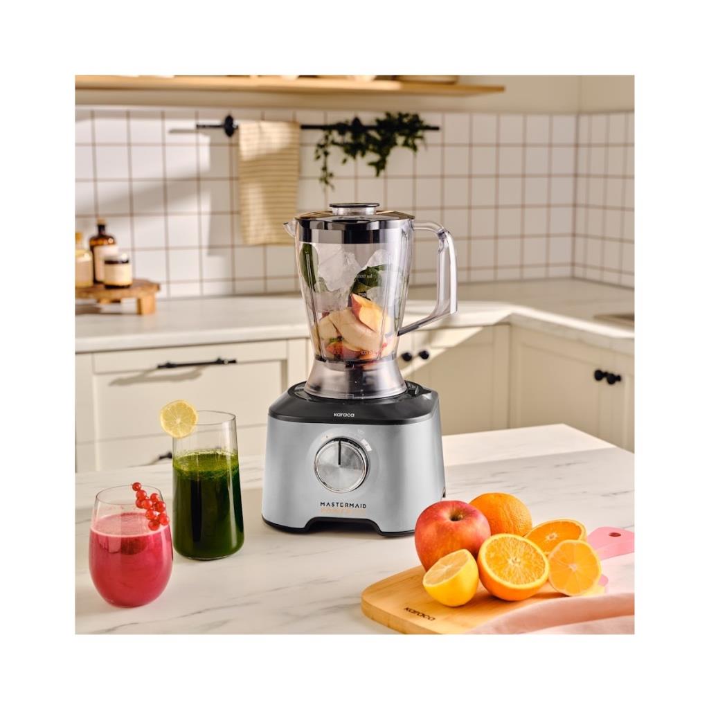 Karaca Mastermaid Power Max 11in1 Cool Gray 2500 W Mutfak Robotu - OUTLET
