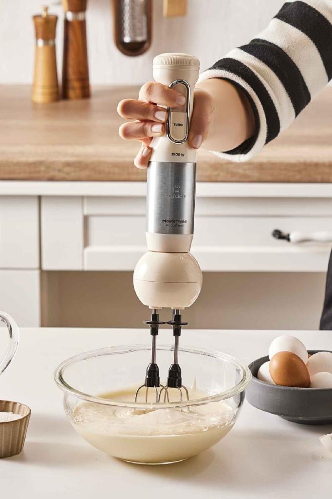 Karaca Mastermaid Prosteel 1500 W Krem Blender Seti