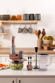 Karaca Mastermaid Prosteel Rosegold 2500 W Cam Mutfak Robotu Teşhir