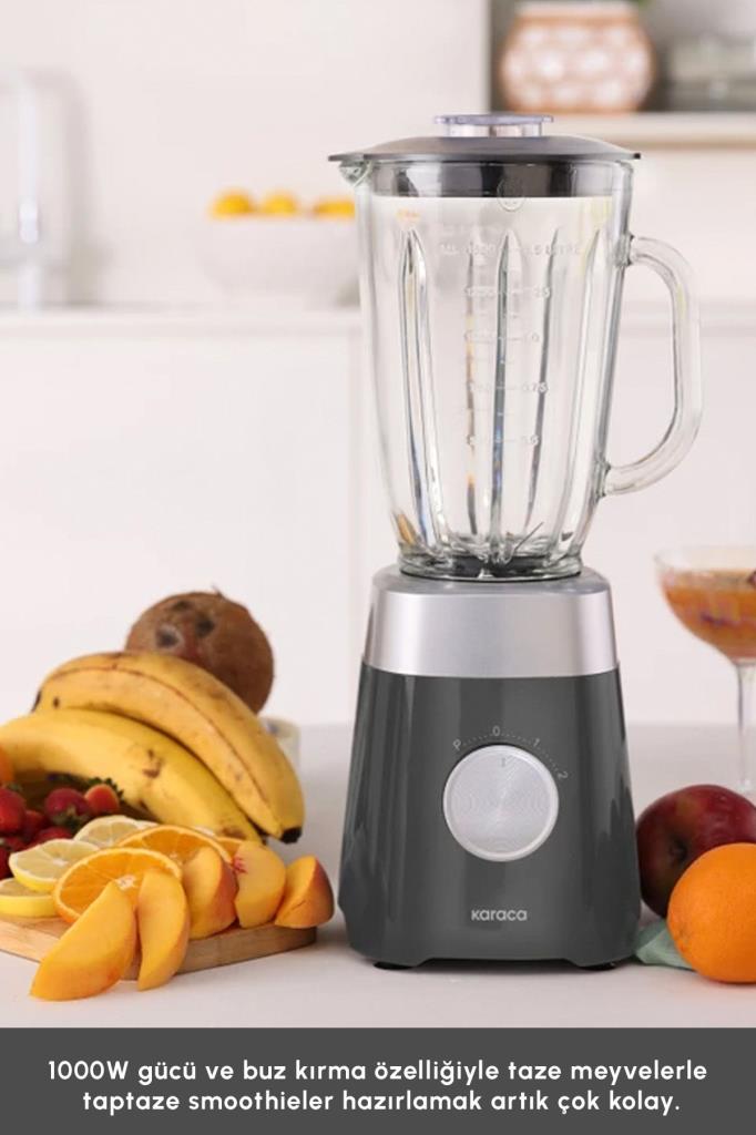 Karaca Multiblend 1000 W Gri Smoothie Blender