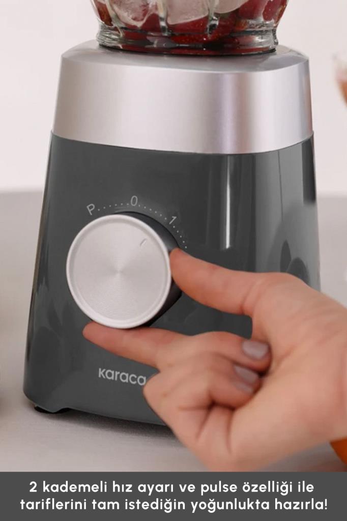 Karaca Multiblend 1000 W Gri Smoothie Blender