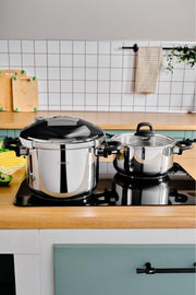 Karaca Perfect Gray 4 lt + 6 lt Düdüklü Tencere Seti Teşhir