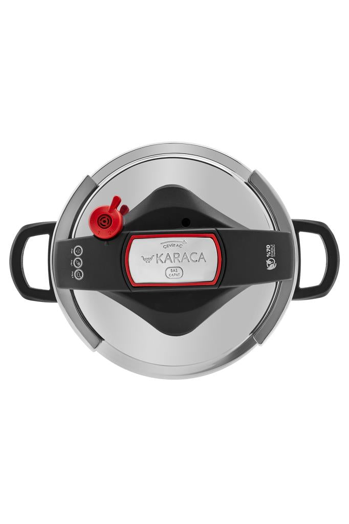 Karaca Perfect Red 4 lt + 6 lt Düdüklü Tencere Seti Outlet
