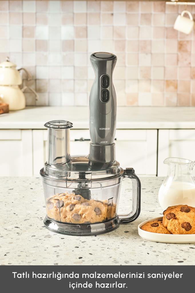 Karaca Pro Multimax 6in1 Space Gray 2000 W Mutfak Robotu Outlet