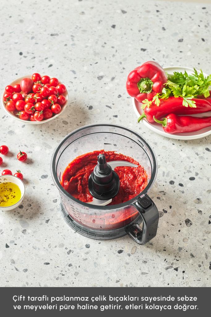 Karaca Pro Multimax 6in1 Space Gray 2000 W Mutfak Robotu Outlet