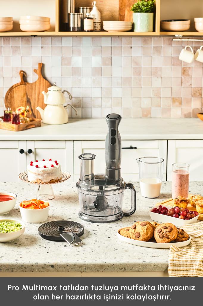 Karaca Pro Multimax 6in1 Space Gray 2000 W Mutfak Robotu Outlet