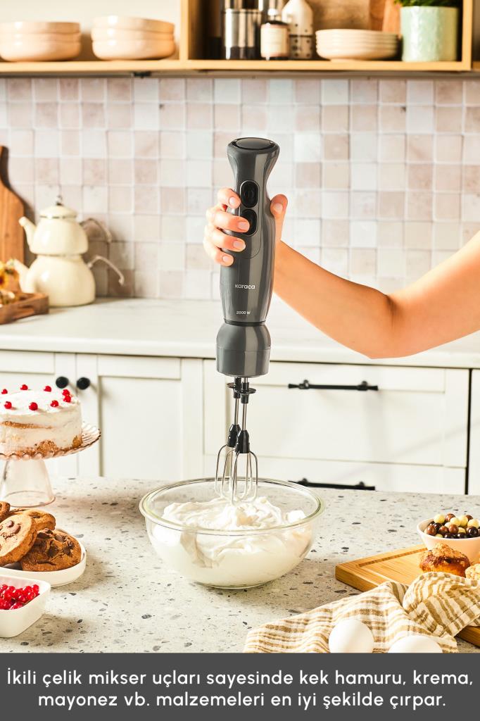 Karaca Pro Multimax 6in1 Space Gray 2000 W Mutfak Robotu Outlet