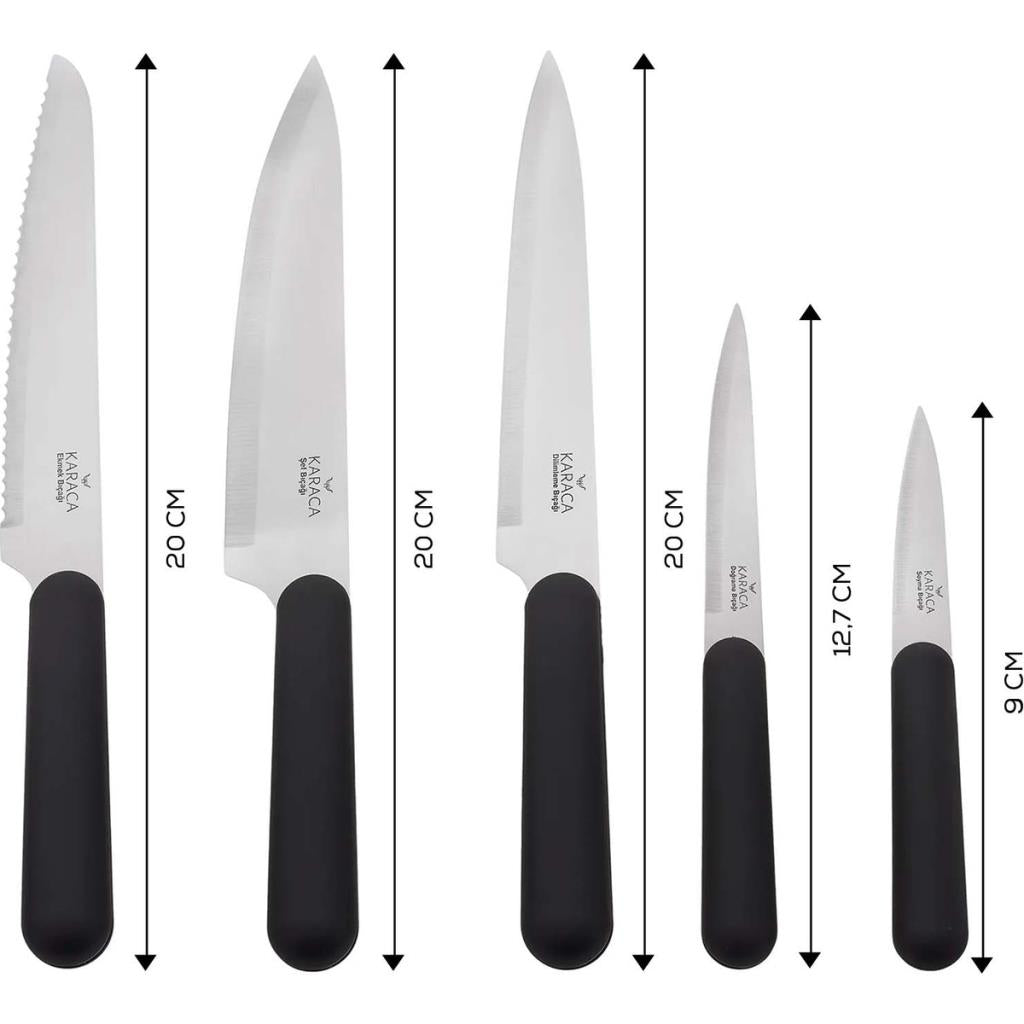 Karaca Right Knife Soft Touch 6 Parça Bıçak Seti - TESHİR