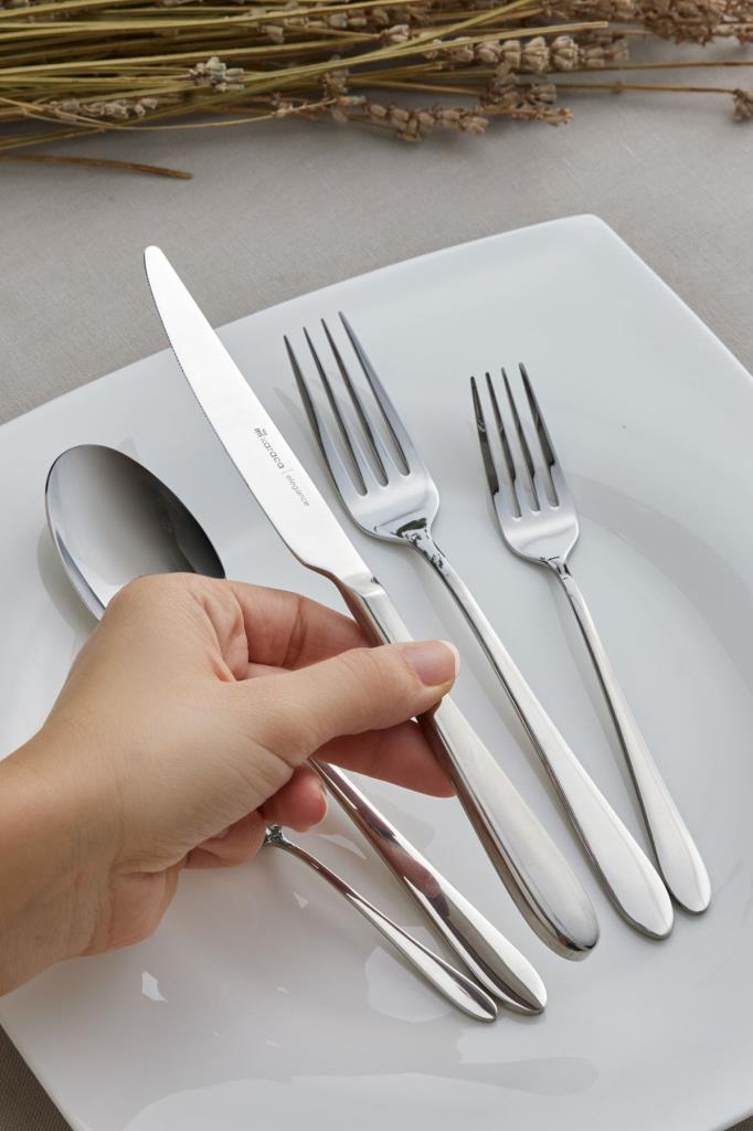 Karaca Silas Elegance 60 Parça 12 Kişilik Çatal Kaşık Bıçak Takımı Outlet