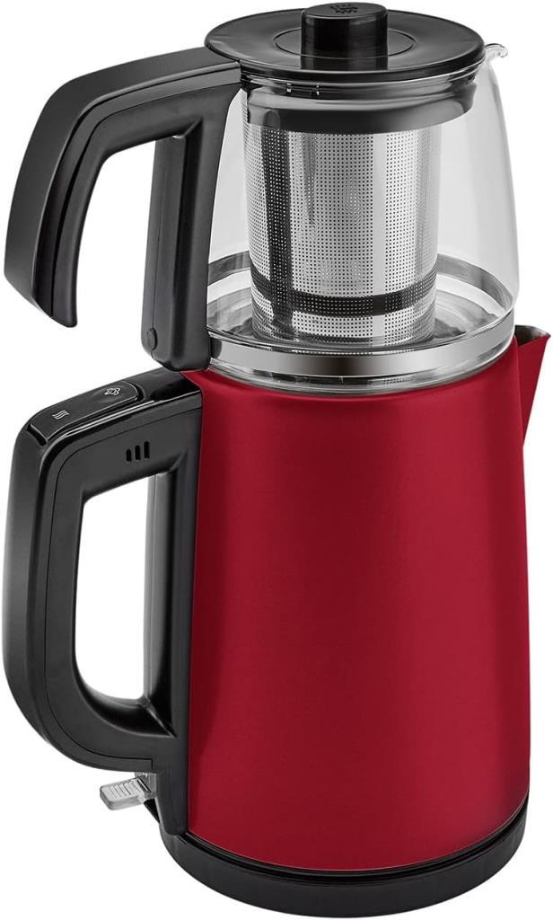 Karaca Tea Glass 2in1 1650 W Bordo Çelik Çay Makinesi Outlet