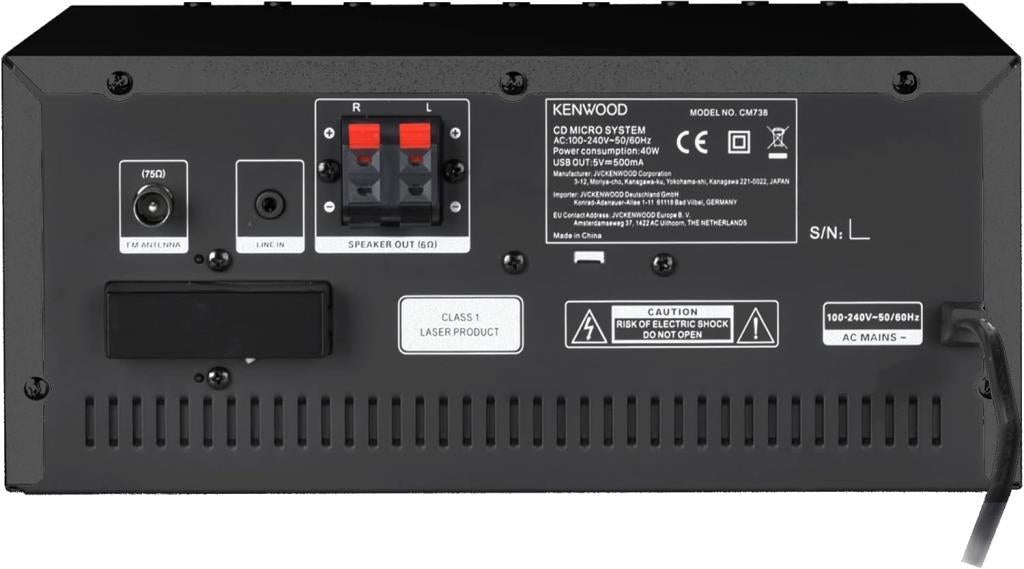 Kenwood M-9000S-B Bluetooth Müzik Seti