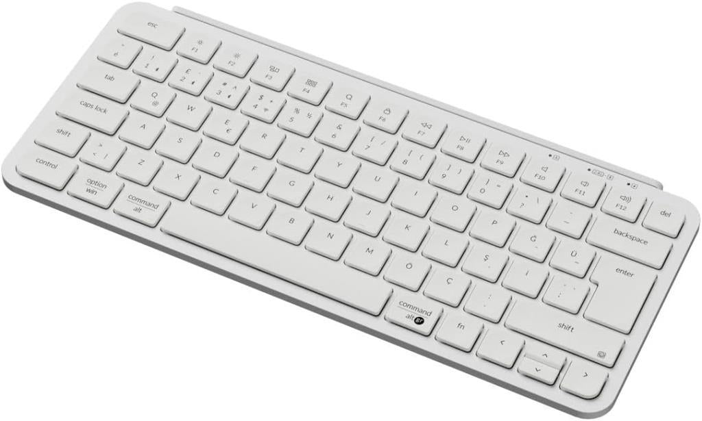 Keychron B1 Pro Ultra-Slim Beyaz %75 TKL Kablolu/Kablosuz Klavye